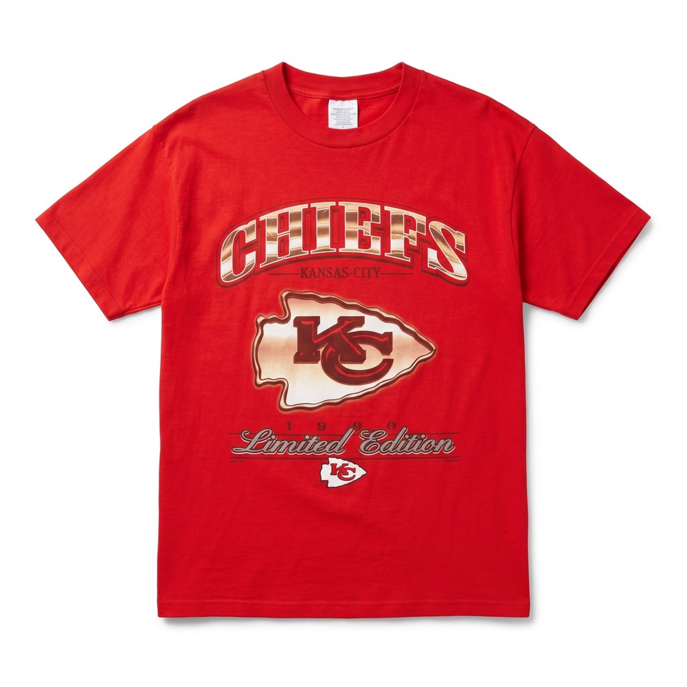 CSA Kansas City Chiefs T-Shirt Mens 3XL Red Excellent 1999 Limited Edition USA